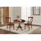 International Concepts Round 36 in Rd Top Pedestal Ext Table, 12 in Leaf And 2 X-Back Chairs, Espresso, 36 in W, 48 in L K581-36RXT-C613-2 - alternate 2